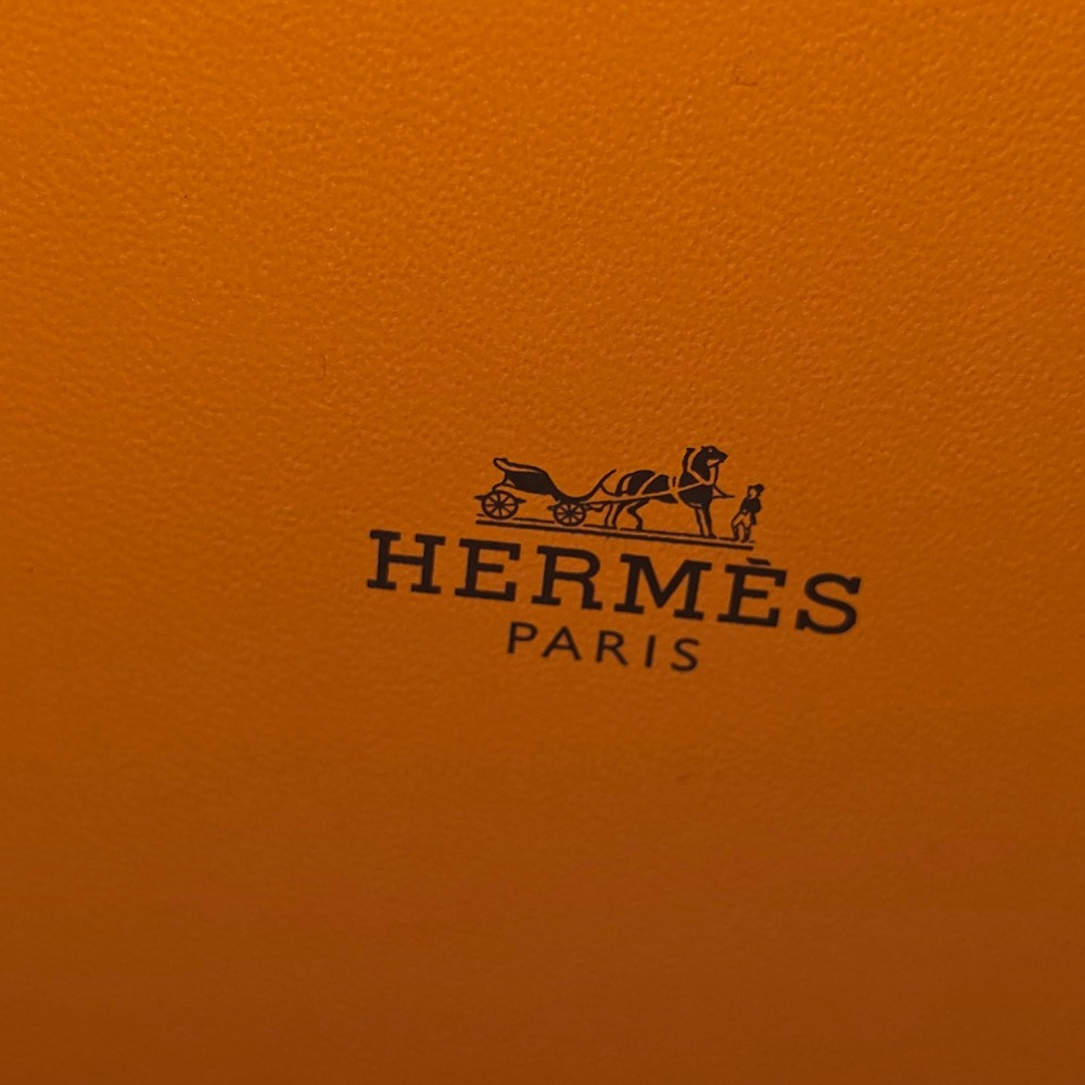 Hermes Paris Orange Square Gift Box with Tissue Paper 7.5 x 7.5 x 1.5 - BOX ONLY